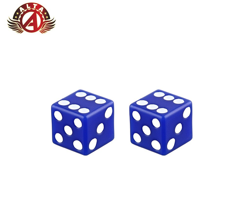 ALTA DICE VALVE CAPS SCHRADER VALVE BLUE