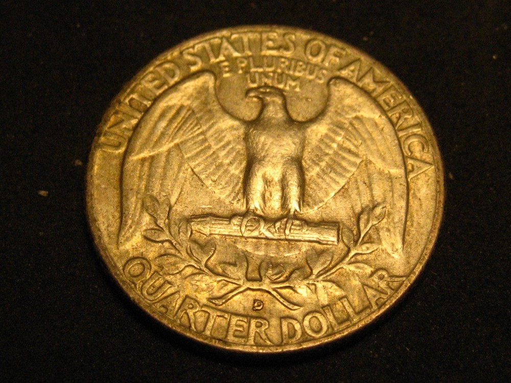 1958-D 90% Silver Washington Head Quarter