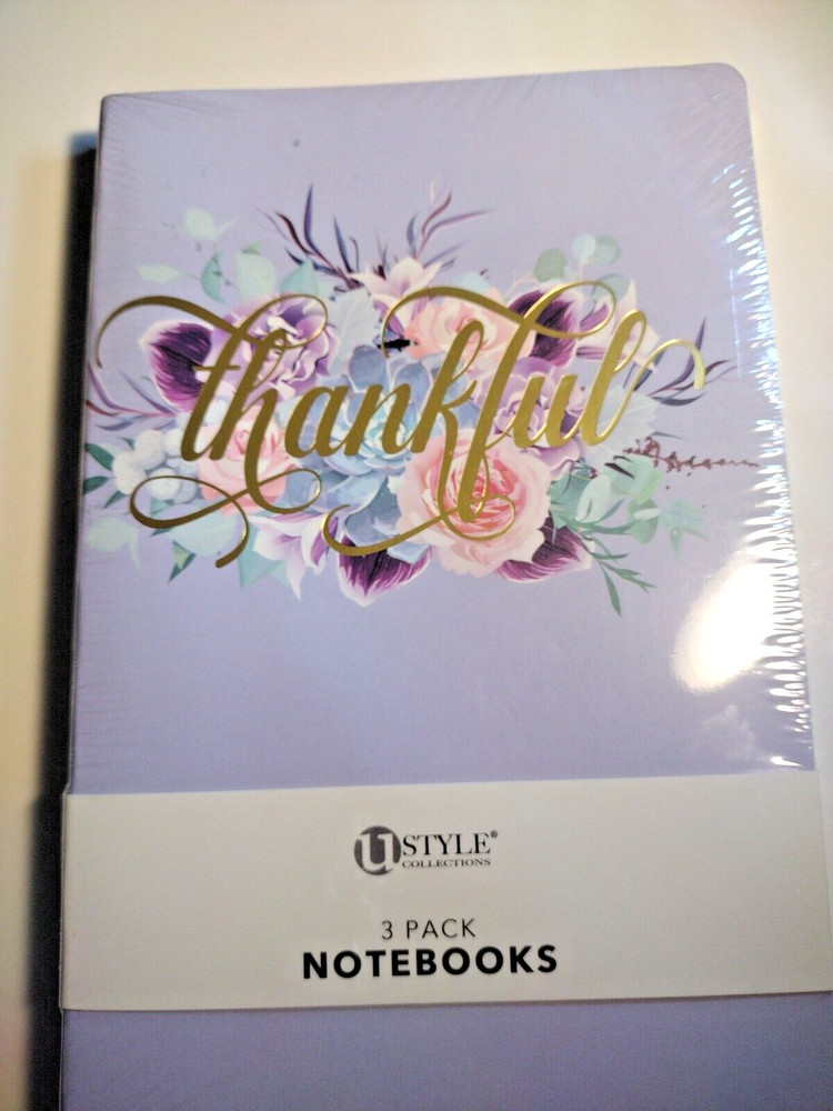Ustyle Collections 3 Pack Notebook 40 Sheets Per Notebook lined, Dotted, & Blank
