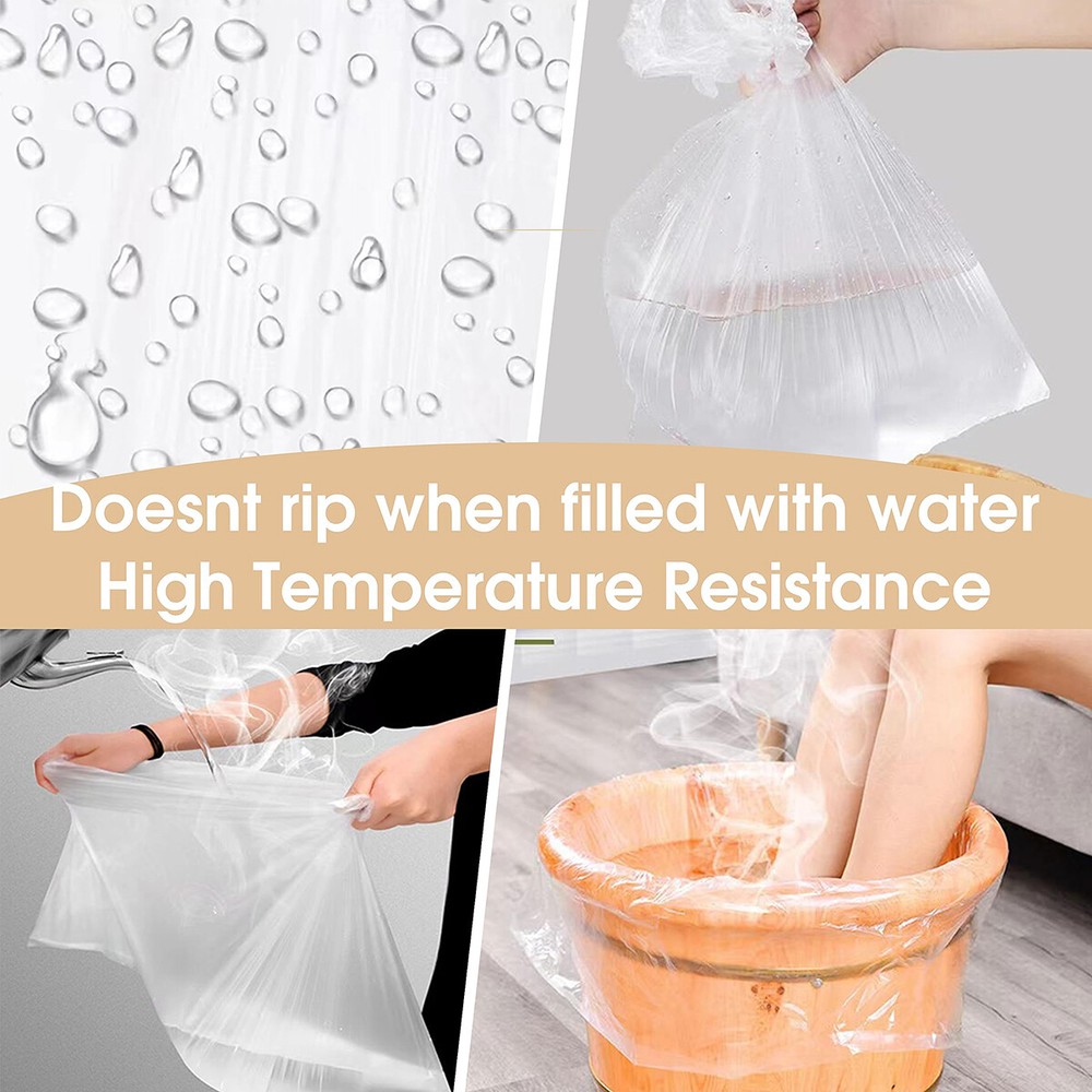 100PCS Portable Plastic Liners for Ionic Foot Bath Detox Machine Tub Liners Tool