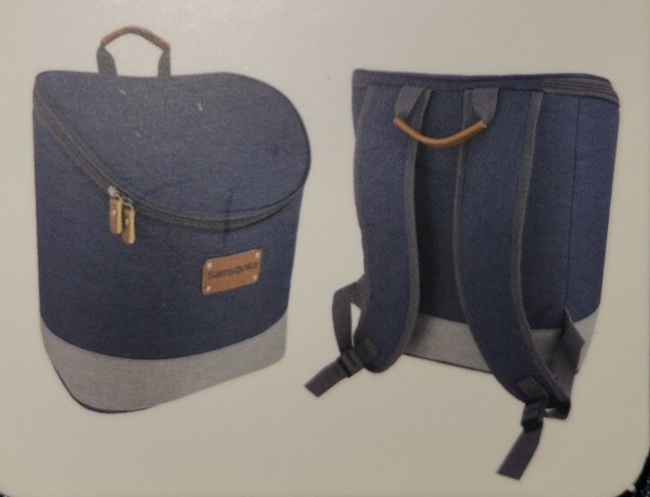 Samsonite Backpack Cooler Blue Insulated Waterproof, Padded Straps, Carry Handle