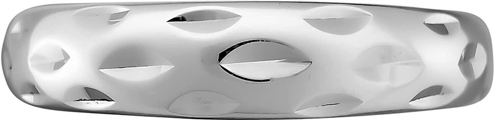 Size 11 - Diamond Cut Solid Silver Band