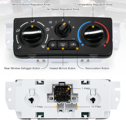 HVAC Heater Climate Control Module Panel Switch for Chevy Cobalt 2005-2010 for