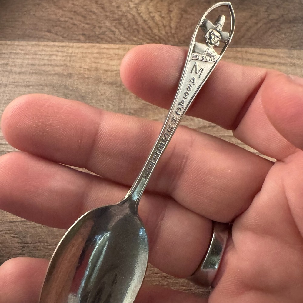 Massachusetts Bay State Pilgrim Souvenir Collector Spoon