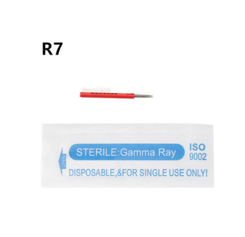 50Pcs Semi Permanent Makeup Manual Microshading Eyebrow Tattoo Needles Round
