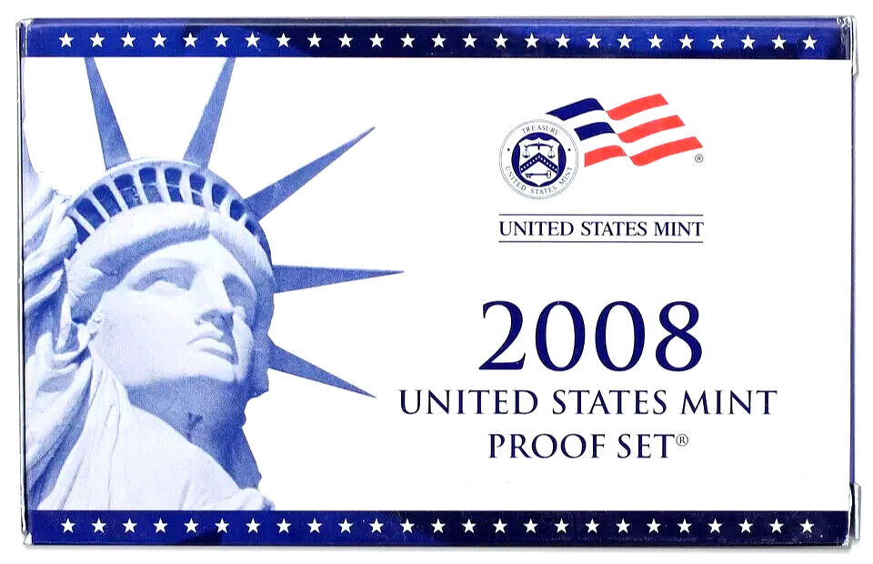 2008 PROOF SET CLAD - S MINT - 14 COINS - COMPLETE W/ BOX & COA