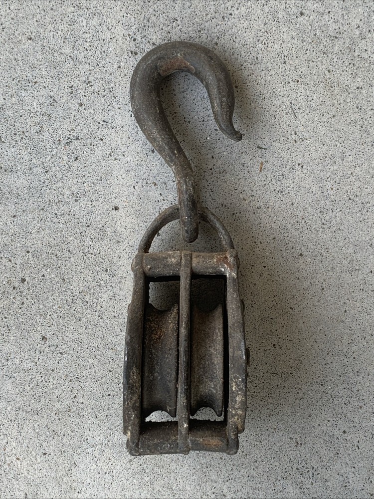 Vintage Single & Double Block Pulley Lot