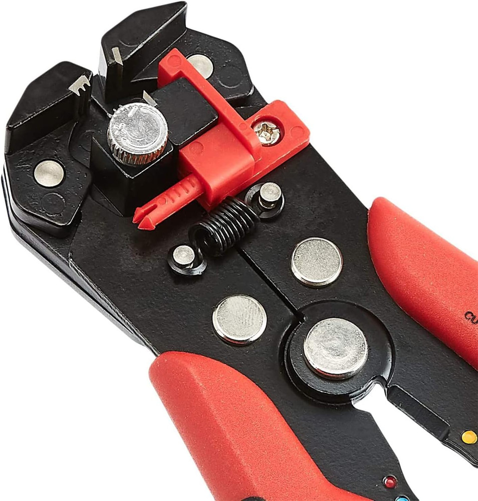 Amazon Basics Professional Self-Adjusting Wire Strippers and Crimper Tool, Black