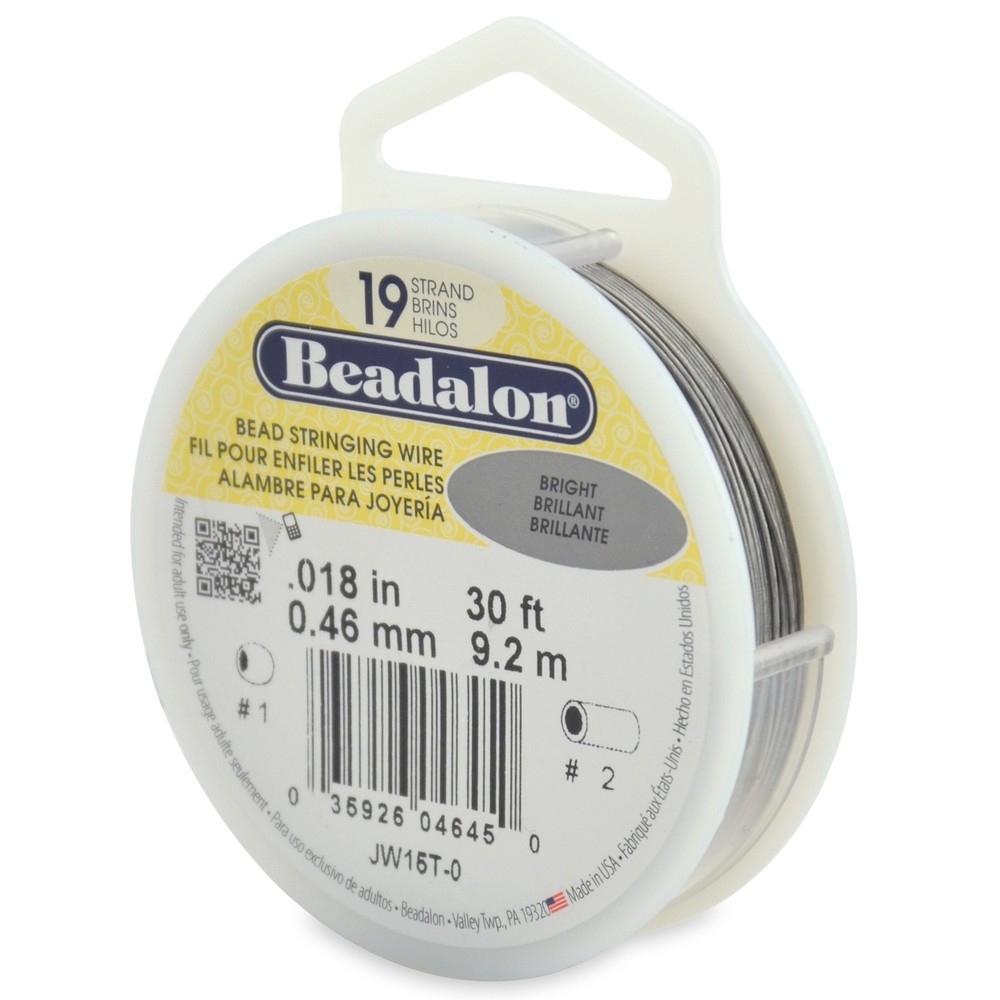 Stringing Wire 19-Strand .018"X30' Bright