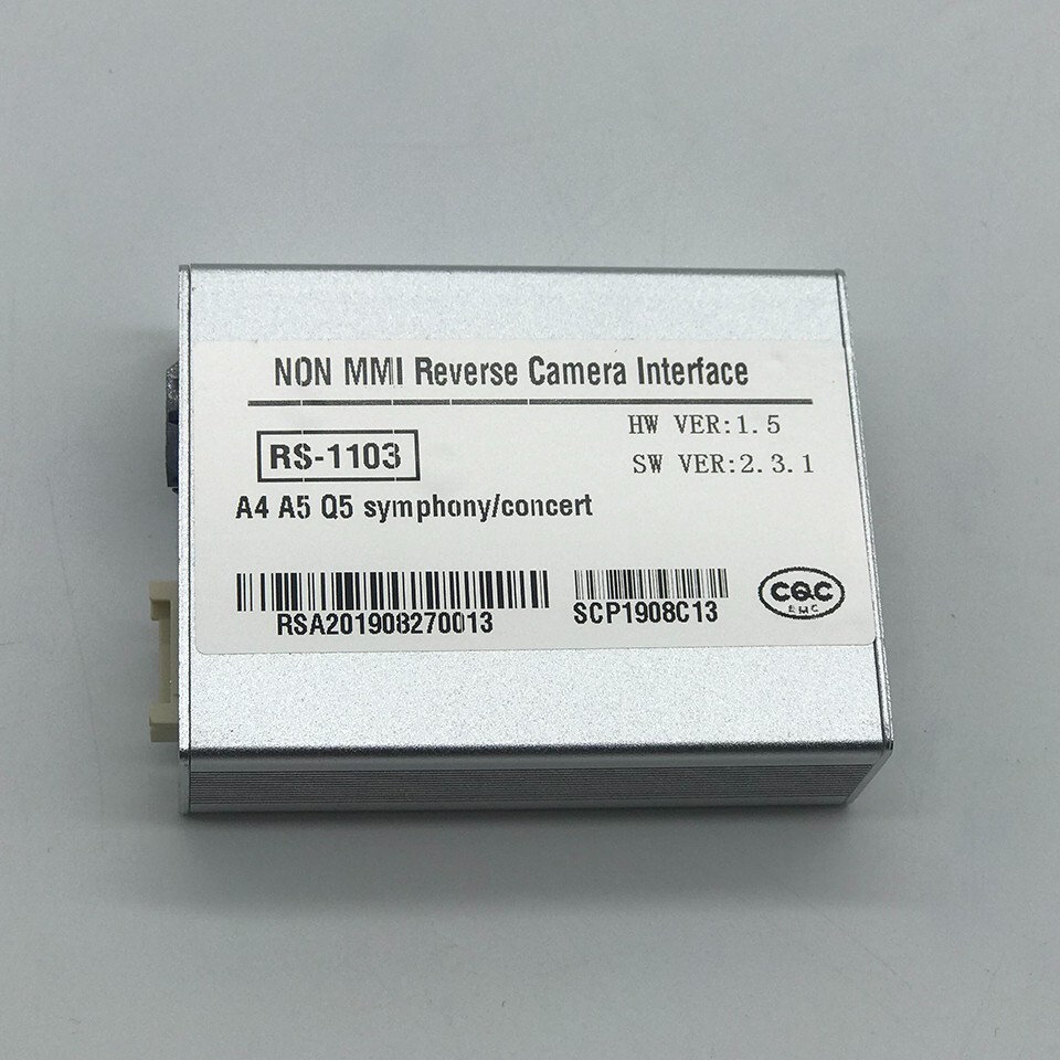 Reverse Backup Solution For 2017 Audi Q5 Symphony Rear View Camera Interface Kit