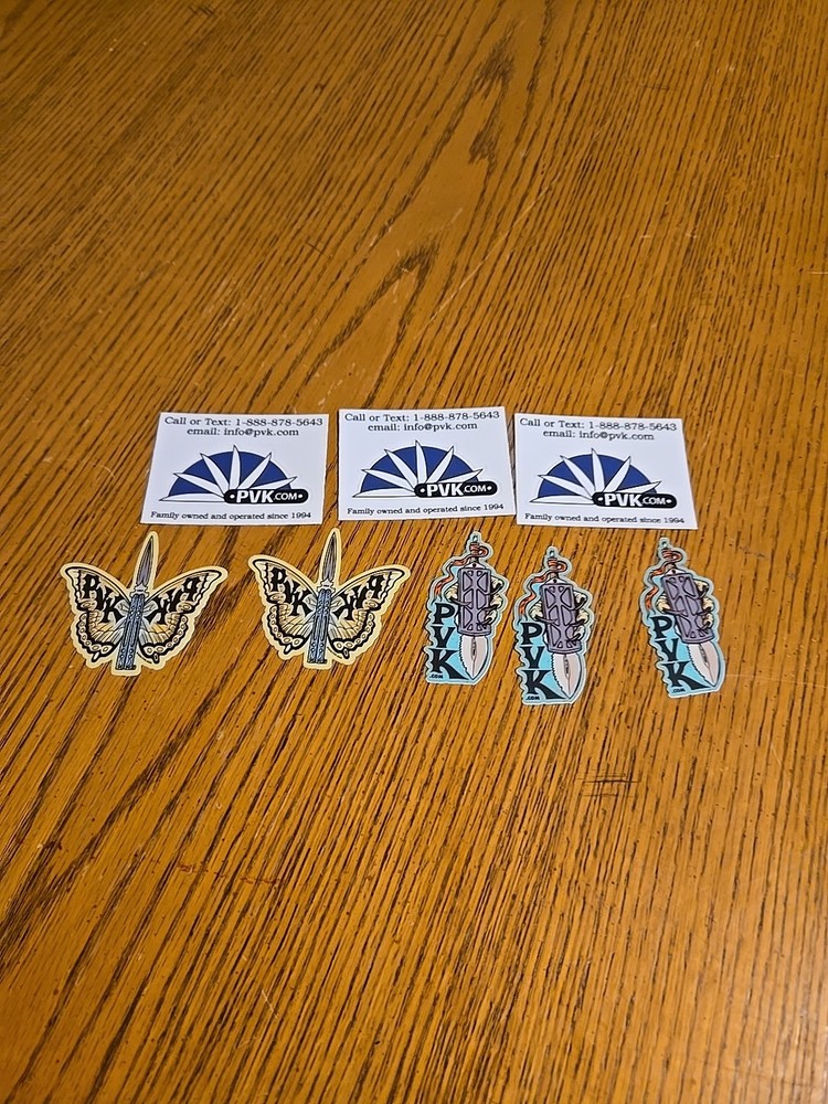 Lot Of Pvk.com Stickers Microtech