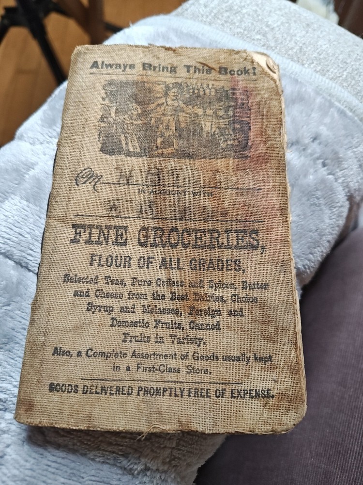 Vintage Grocery Stores Credit Book