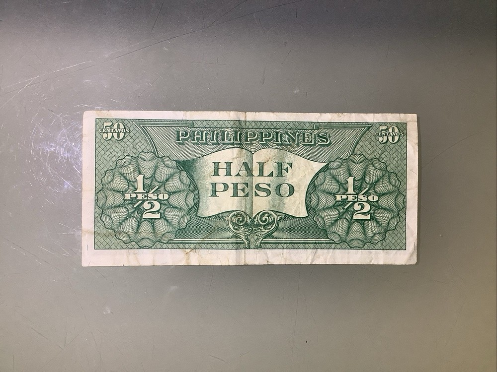 Philippines 1/2 Peso 1949 Circulated