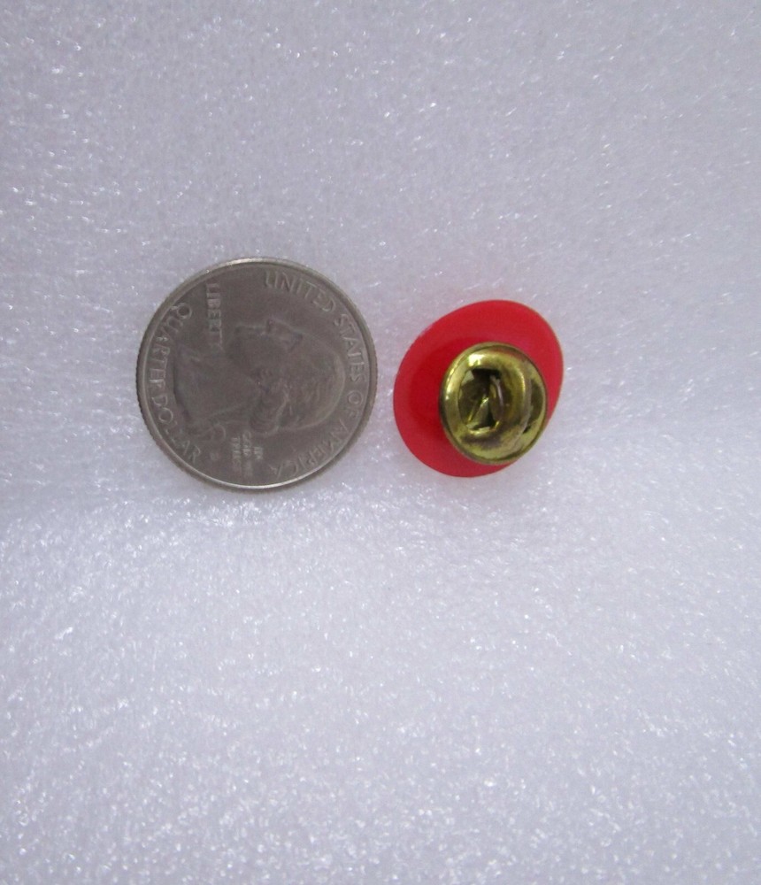Oceanside Red Heart Plastic Pin