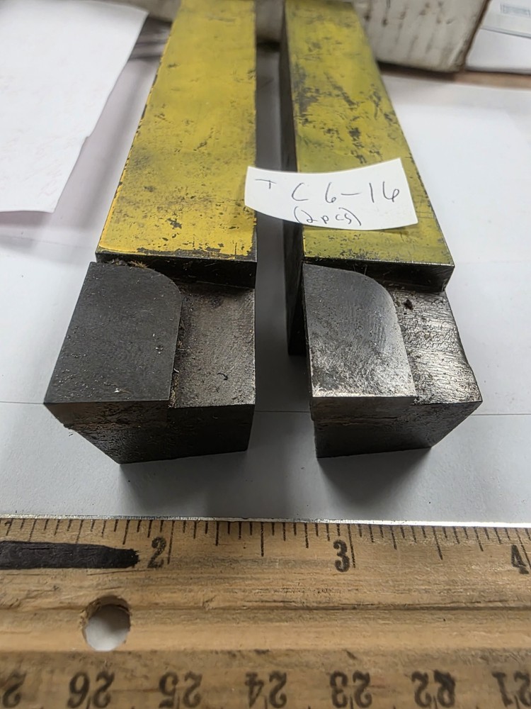 2 pcs Brazed Carbide 1" Square Lathe Tool Bits, OR LARGE FLYCUTTER BITS LH