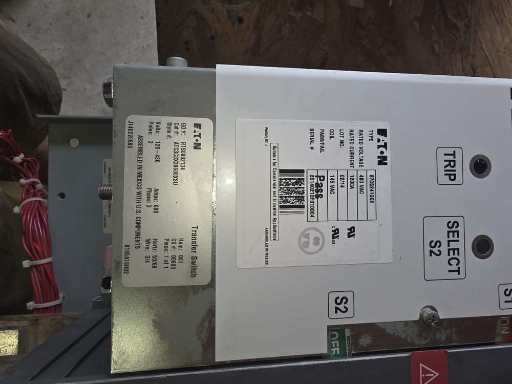 Eaton Transfer Switch Cat:ATG3C3X3060OXSU