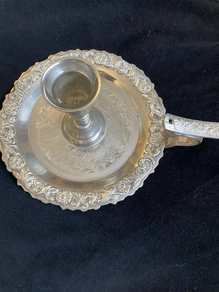 Vintage Silver Plated Candle Holder