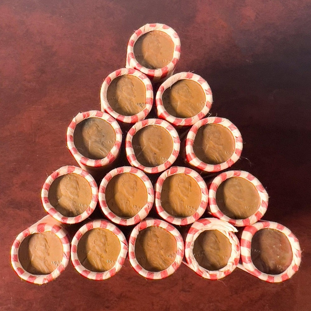 1909-1958 (All S-Mint) Wheat Cent 50-Count Roll