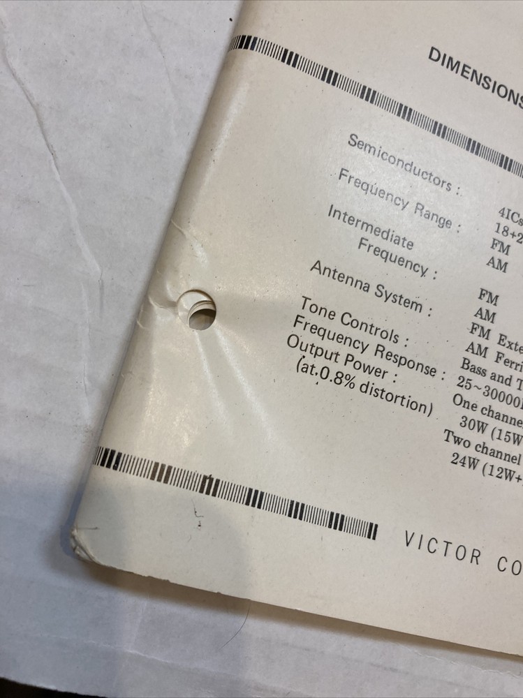 Original JVC Model 9470 Service Manual