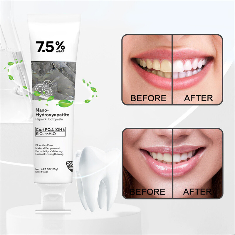 7.5% Hydroxyapatite Toothpaste Remove Yellow Tooth Stains For Sensitive Teeth~👍