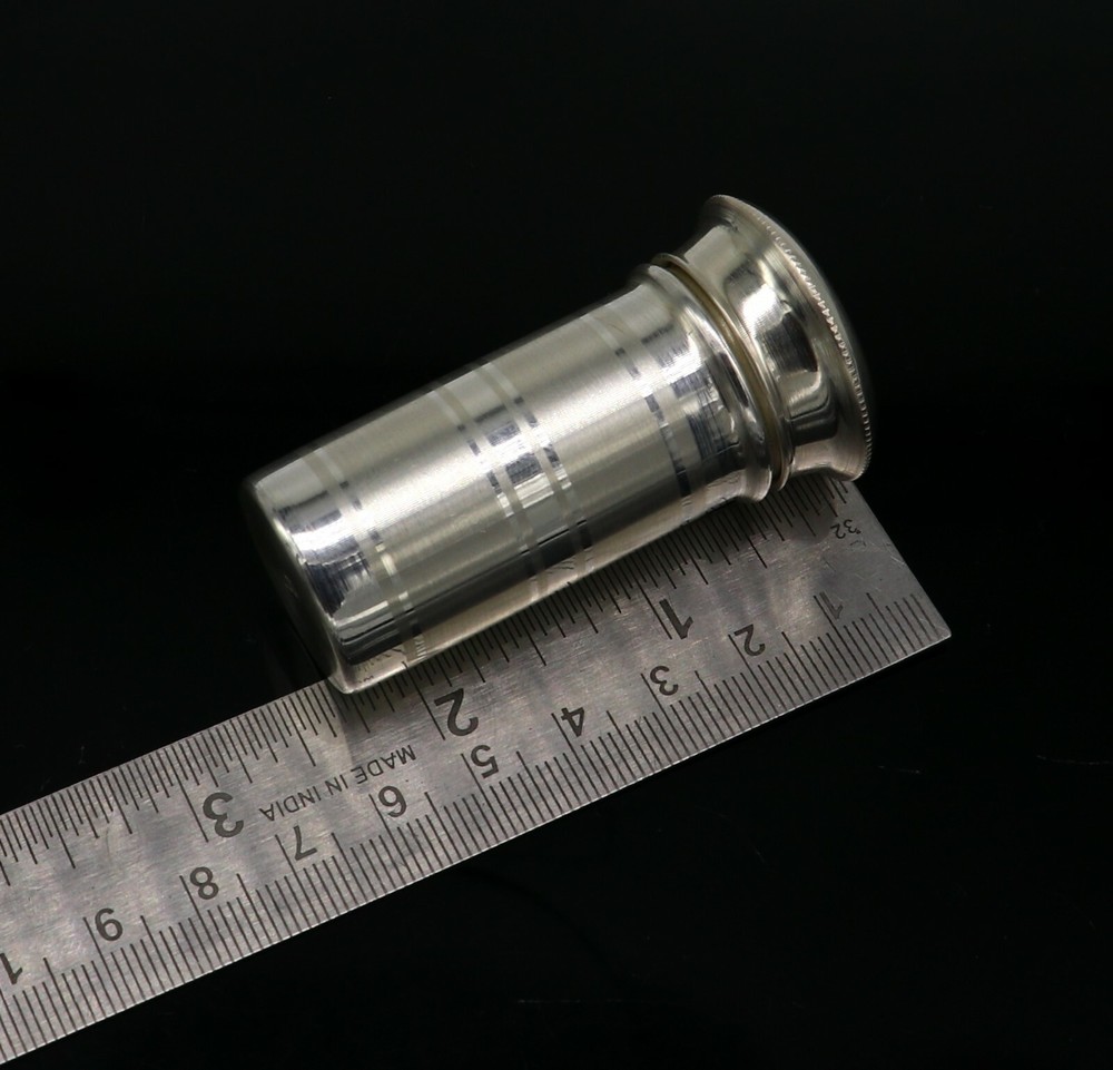 999 fine solid silver handmade small pill box, Tobacco box, storage box su151