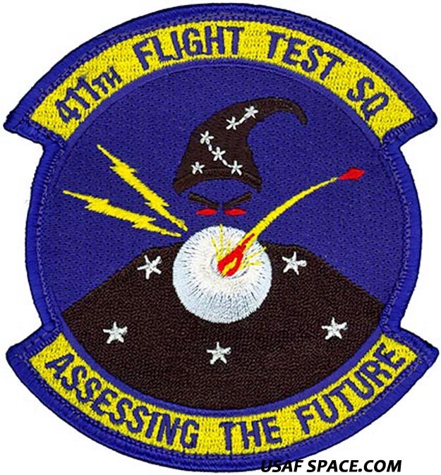 USAF 411th FLIGHT TEST SQ - ASSESSING THE FUTURE - Edwards AFB - ORIGINAL PATCH