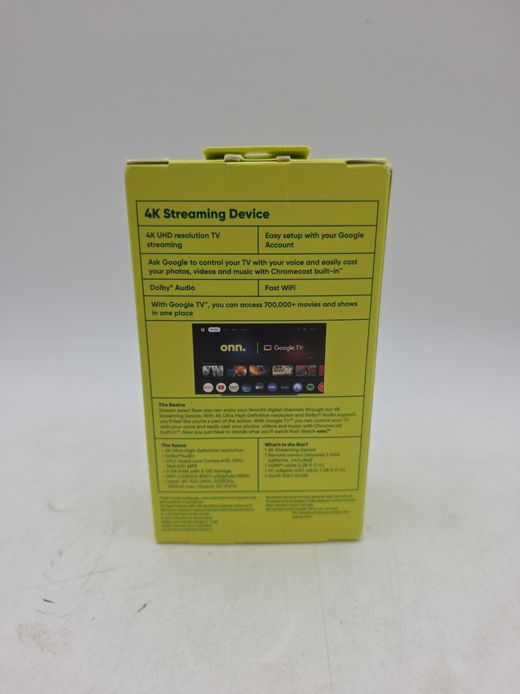 Onn Google TV 4k Streaming Device