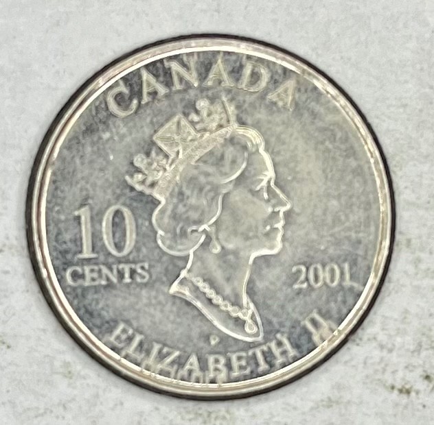 2001 Canada 10 Cents Dime