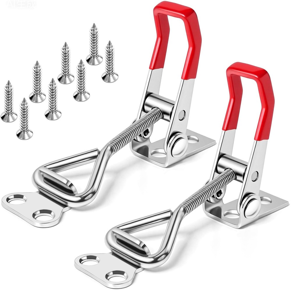 houya 2 Pack Toggle Latch Clamp 4001 Adjustable 304 Stainless 4001, Silver