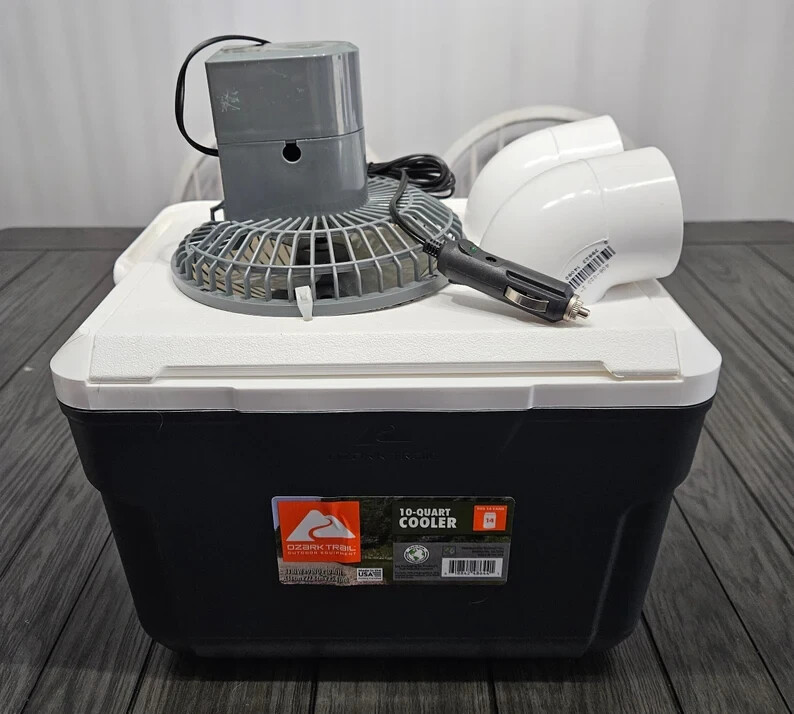 Onos 10qt Swamp Cooler Portable Air Conditioner Home, Camping Travel 12v Fan