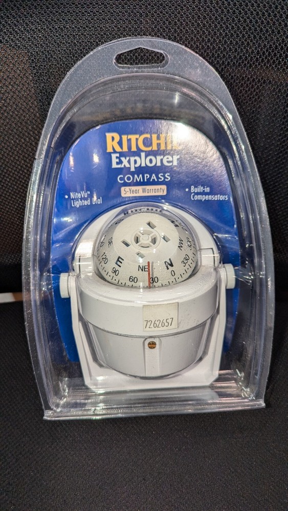 Ritchie Explorer Compass White Bracket Mount