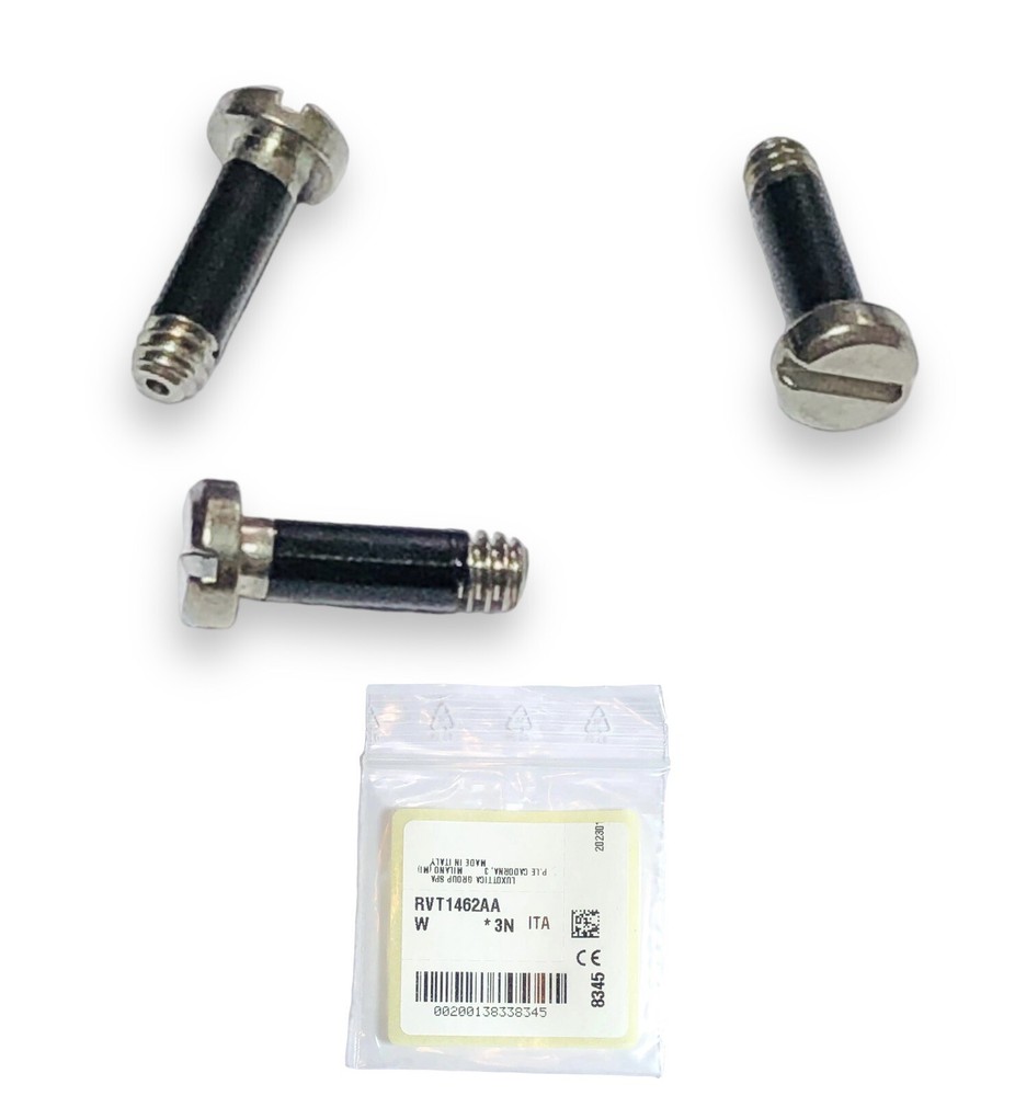 Prada PR 17WS Gunmetal Replacement Temple Hinge Screws Genuine