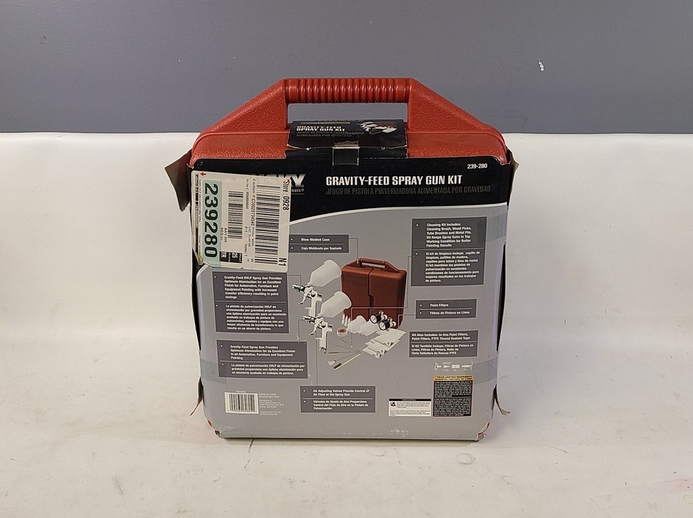 Husky 239-280 Gravity Feed Spray Gun Kit