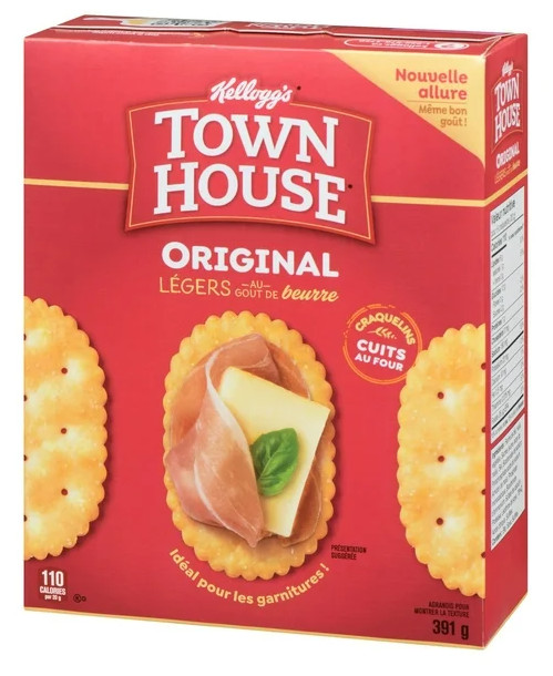 Kellogg's Town House Original Cracker, 391g (3 Pack)