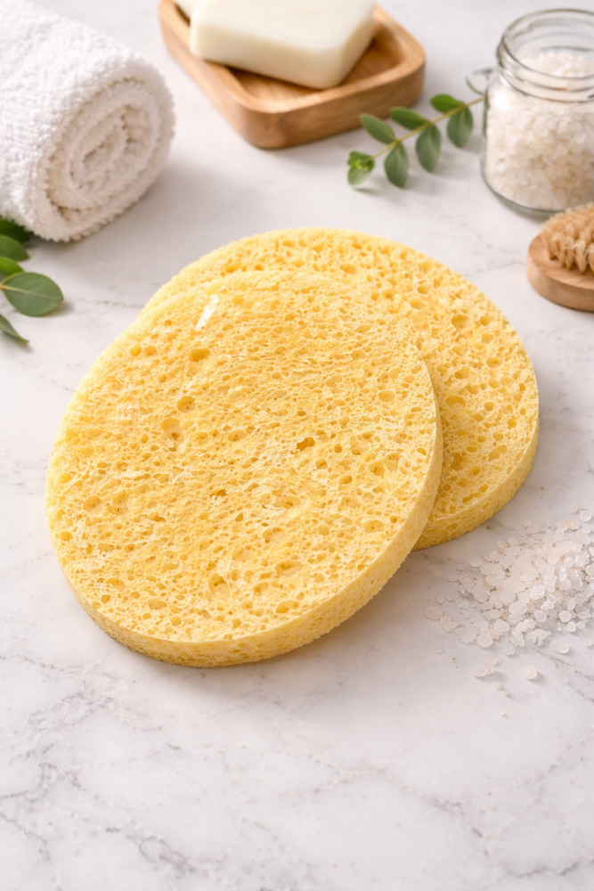 Basicare Natural Cellulose Sponges | 2-Pack
