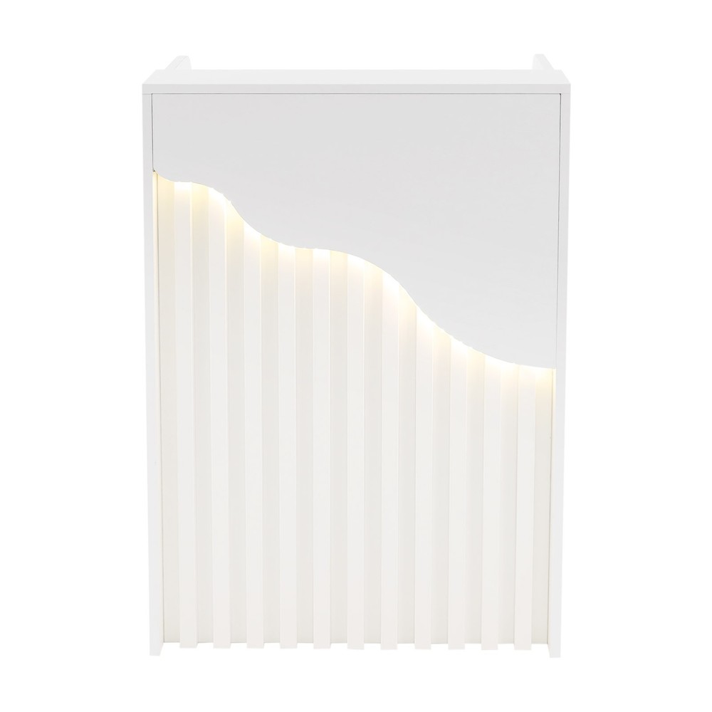 Modern LED Reception Front Desk Checkout Reception Counter with Lockable Drawer