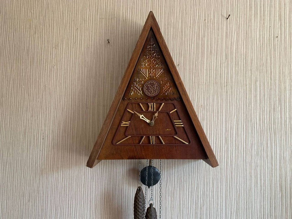 Soviet Vintage Cuckoo clock, USSR clock, Soviet working clock, Mechanical clock