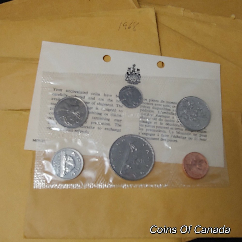 1968 Canada Prooflike 6 Coin Original Set Multiple Sets Available #coinsofcanada
