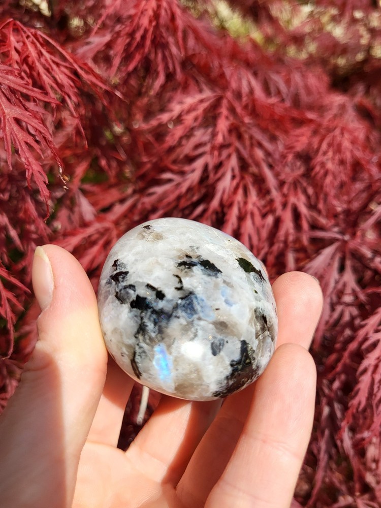 Rainbow Moonstone Palmstone *sale*
