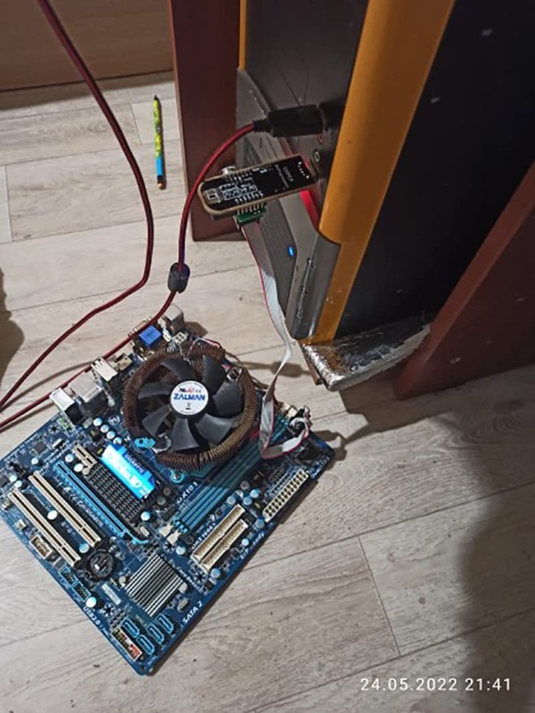 USB Programmer CH341A 24 25 Series Flash Module with SOIC8 SOP8 Test Clip...