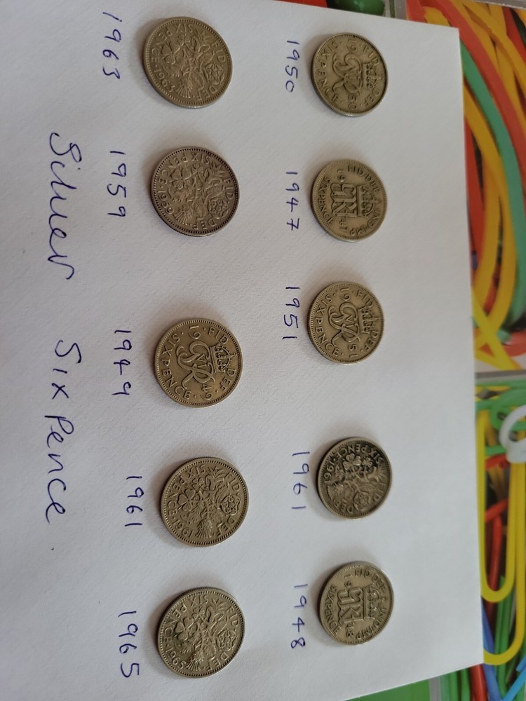 Silver sixpence collection