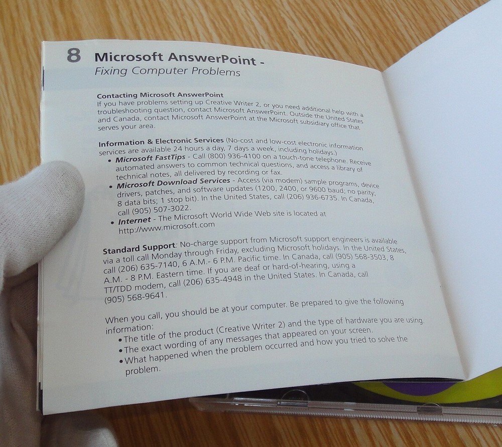 Microsoft Creative Writer 2 CD-Rom Software Windows 95, En -Nr.Mint 1996 Ages 8+