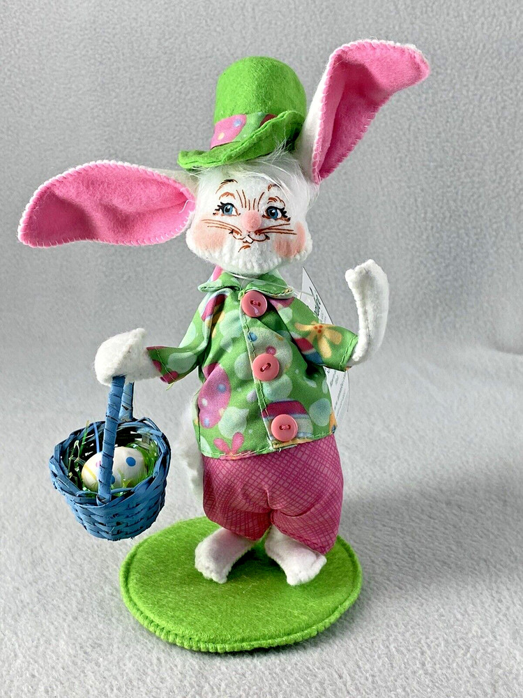 Annalee 2017 Easter Parade Boy Bunny 6" with Basket 201617