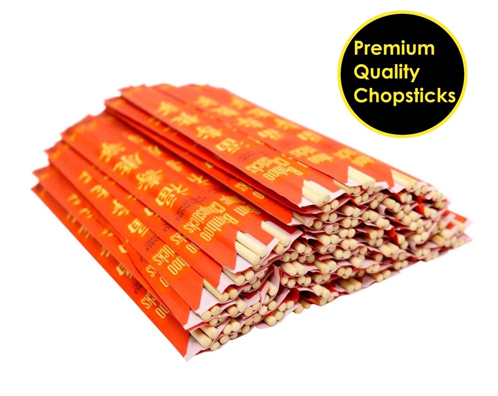 Disposable Bamboo Chopsticks, 9" Long, Individually wrapped