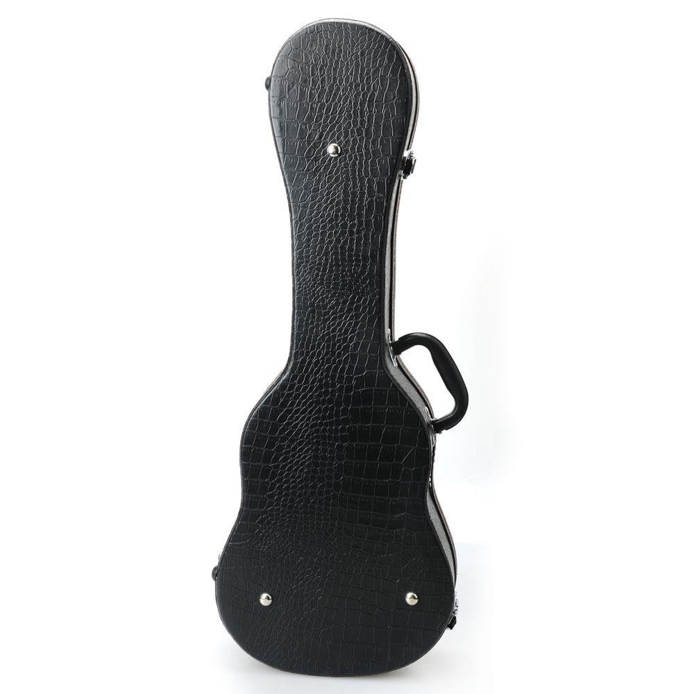 Glarry 26" Deluxe Protable Tenor Ukulele Hard Case Leather Hard-shell