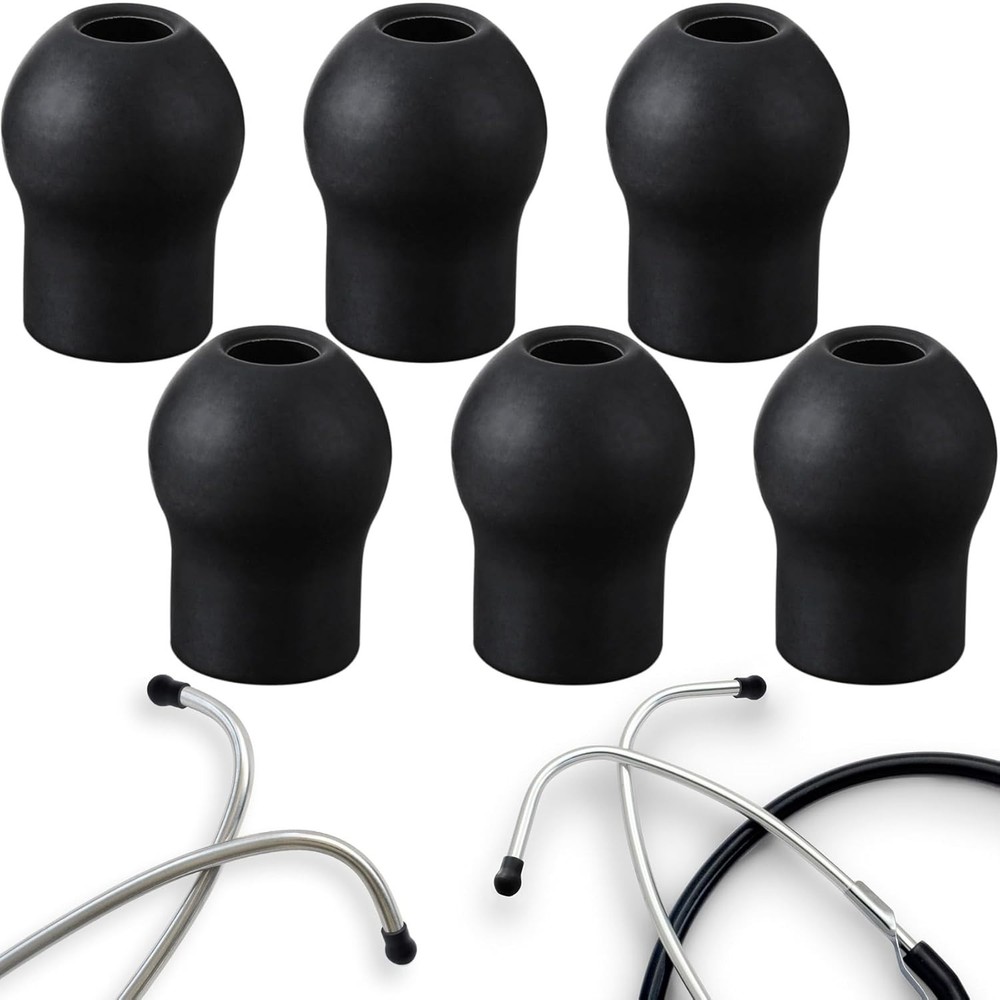 6pcs Stethoscope Ear Tips Replacement, Silicone Stethoscope Ear Pieces, Pliab...