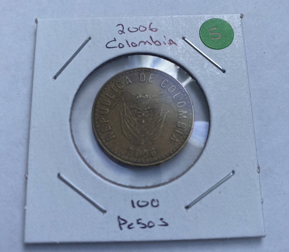 2006 Colombia 100 Pesos Coin A4