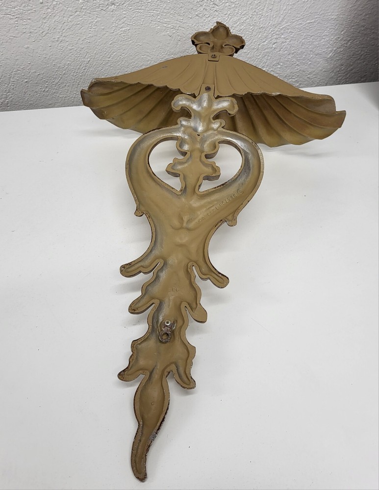 Large Gold Painted Wall Mounted Basin Planter