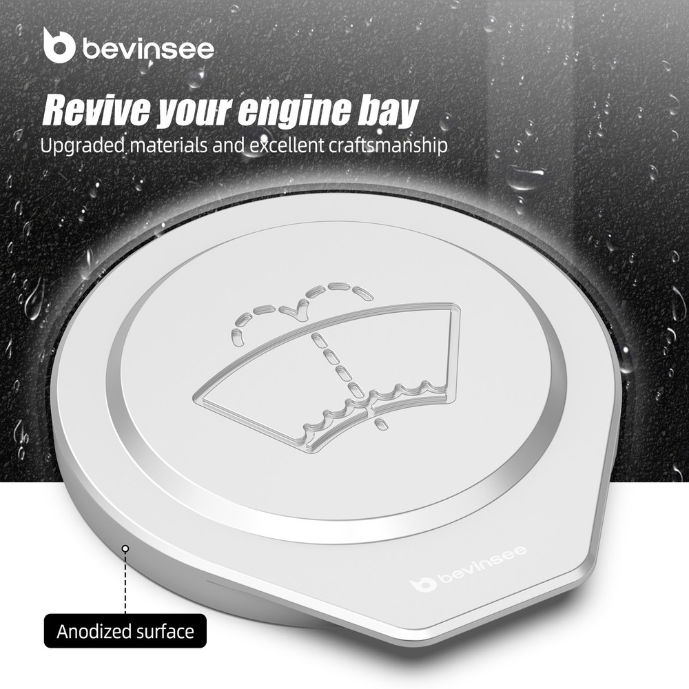 BEVINSEE Windshield Washer Fluid Reservoir Cap For BMW E90 E91 E92 E93 2005-2013
