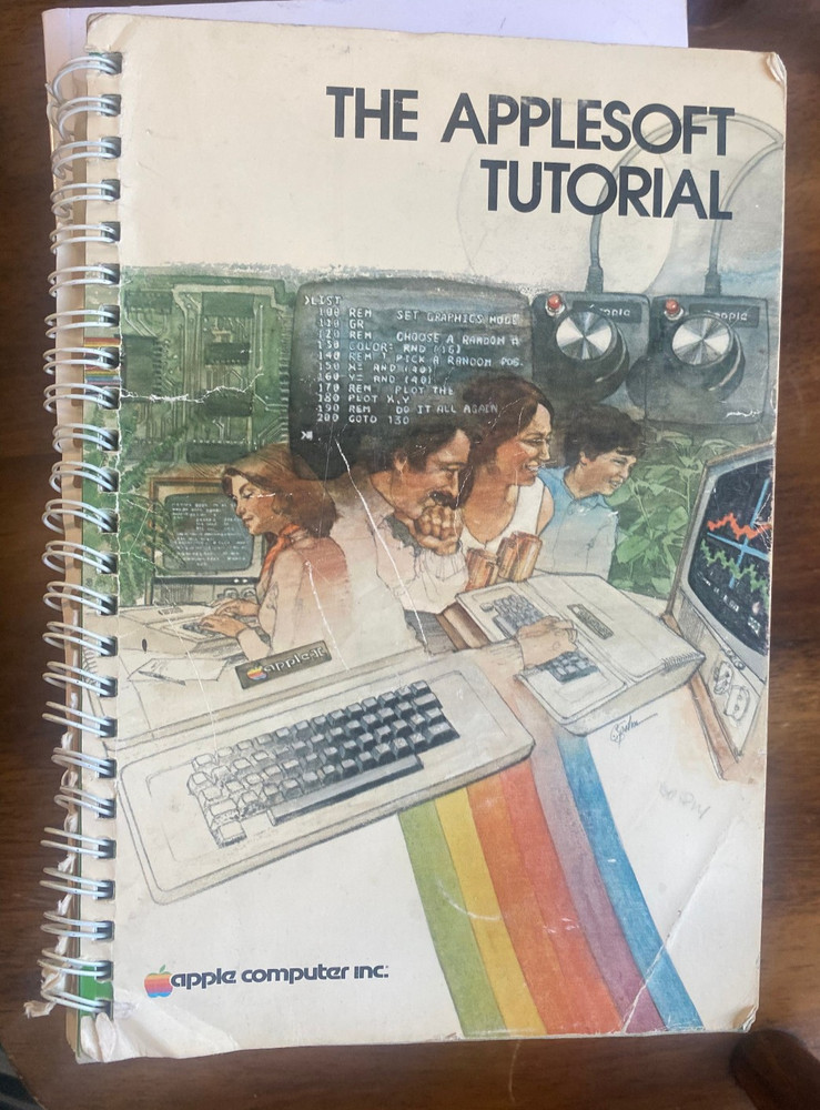 THE APPLESOFT TUTORIAL Original  MANUAL Apple Computer Rare - 1981!
